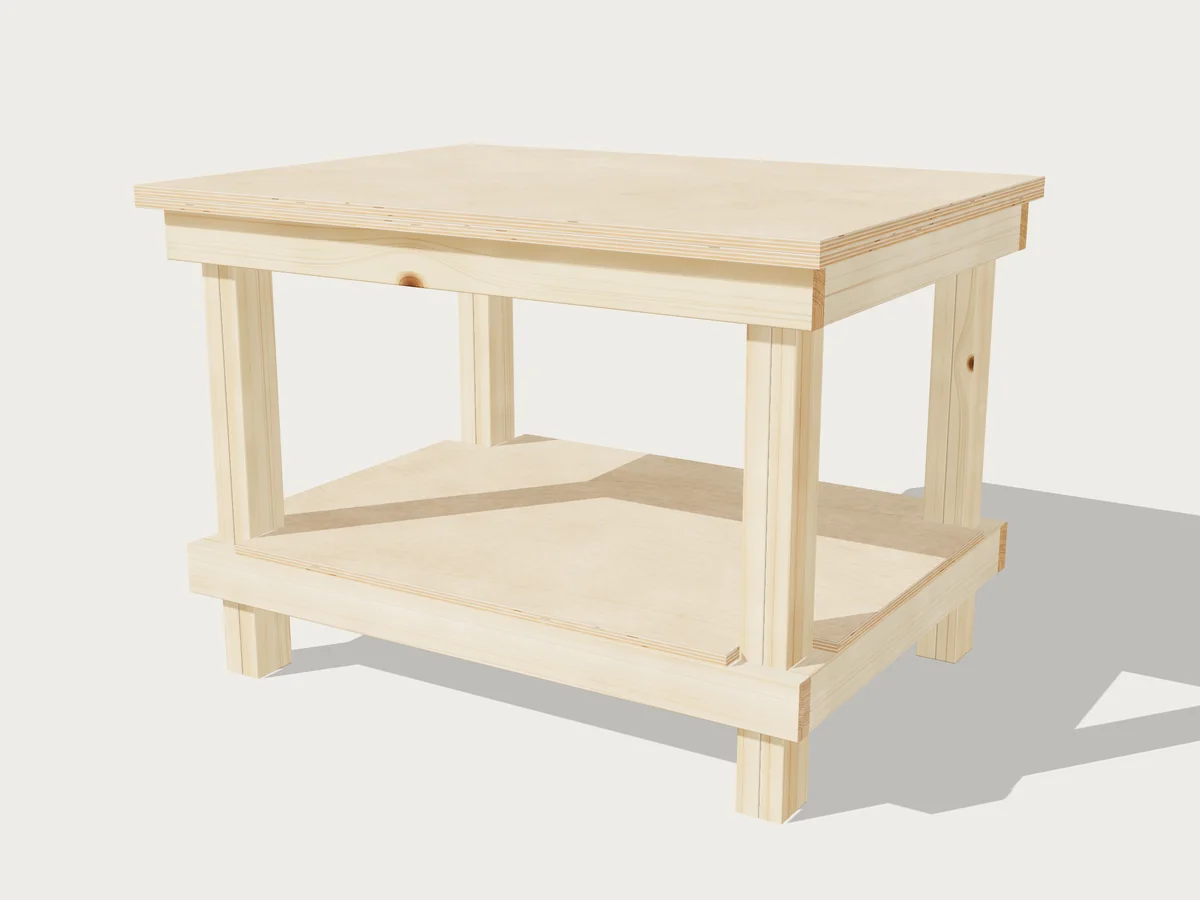 Table saw outfeed, drawn by Benchside